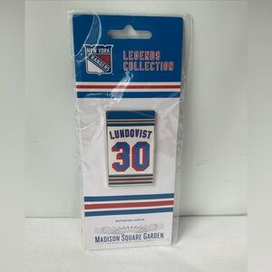 HENRIK LUNDQVIST #30 NEW YORK RANGERS RETIREMENT NIGHT BANNER PIN 1/28/22